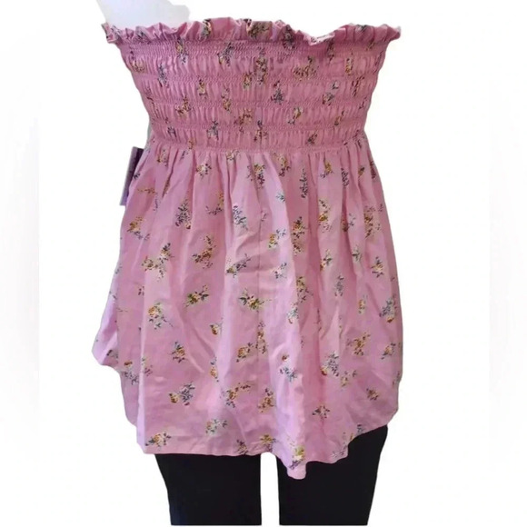 Celebrity Pink Floral Tube Top  Size XL - Picture 2 of 5